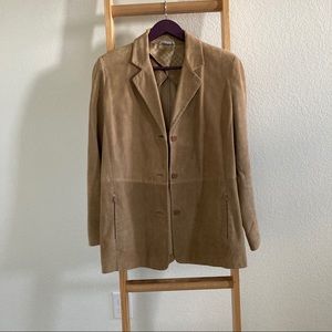 Max Mara Camel Suede Blazer